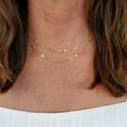 thumbnail image 3 of Gold Chain Necklace for Women, 14k Gold Plated Thin Beaded Wave Box Chain Necklace Dainty Gold Necklace Simple Layered Gold Choker Necklaces Minimalist Gold Link Chain Trendy Jewelry for Women, 3 of 14
