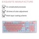 thumbnail image 5 of Tapas De Teclado Mecánico De 104 Teclas Oem High Abs Pbt Keycap Teclas En Inglés Con Diseño De Color De Contraste De Capa Translúcida Para Modificación De Juegos (Azul + Rosa) Monstrate EL014244-02, 5 of 6