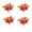 B003- Style C, variant on Halloween Decor, Halloween Decorations for Home, Artificial Fall Flowers, Fall Pumpkin Decor, 30Cm 12 Inch 4 Piece Set of Faux Maple Leaves, Berry Clusters, Small Pumpkins for