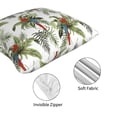 thumbnail image 4 of Throw Pillow Covers, Red Gold Cute Macaw Parrot Plant Soft Square Pillow Cases with Invisible Zipper for Couch Bed Sofa, Farmhouse Fall Home Decor 16"x16", 4 of 7