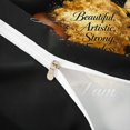 thumbnail image 4 of Castle Fairy Inspirational Black Woman Duvet Cover Queen,Gold Butterfly Print Queen Bedding,White Gold,Black Reversible,1 Duvet Cover and 2 Pillowcases, 4 of 6