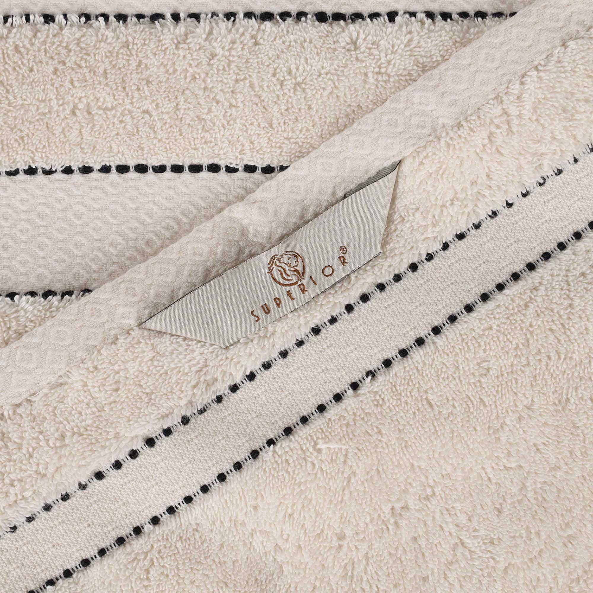Superior Niles Giza Cotton 3 Piece Bath Towel Set, Egypt Produced Soft Towels, Ivory