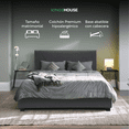 thumbnail image 3 of Base Cama Abatible Madera + Colchón Premium Matrimonial blanco, 3 of 8