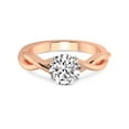 thumbnail image 3 of 4 Carat IGI Certified Round Shape Lab Grown Diamond Engagement Ring | 14K Rose Gold | Evermore Solitaire Diamond Ring | FG-VS1-VS2 Quality Friendly Diamonds, 3 of 4