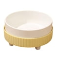 thumbnail image 2 of Cats Bowl Ceramic Double Bowl Water Bowl Cervical Spine Protection Tall And Wide Pet Food Bowl Drinking Bowl, 2 of 8