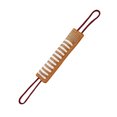 thumbnail image 1 of Flmtop Dog Tug Toy Striped Pattern Teeth Clean Sturdy Jute Bite Pillow Pull Stick Toy Training Tool, 1 of 11