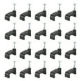 thumbnail image 1 of Unique Bargains Cable Clips with Steel Nail, 200Pack 12mm/0.47' Plastic Cable Wire Clips, Ethernet Cable Clips Nail in Cable Clips, 1 of 6