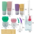 thumbnail image 4 of relayinert 16 Pieces/Set Travel Toiletries Bottle Backpacking Cosmetic Container, 4 of 6