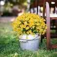 thumbnail image 2 of Artificial Daisies Flowers Outdoor UV Resistant 4 Bundles Fake Greenery Faux Plants Shrubs Bushes for Indoor Outside Decor(Yellow), 2 of 7