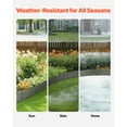 thumbnail image 4 of KFFKFF Metal Garden Border, Set of 5, 39 x 3 inches, Resilient Against Rust, Flexible Landscape Edging, Robust Lawn Divider, Simple to Set Up, Dark Gray Edging for Flower Beds and Walkways, 4 of 10