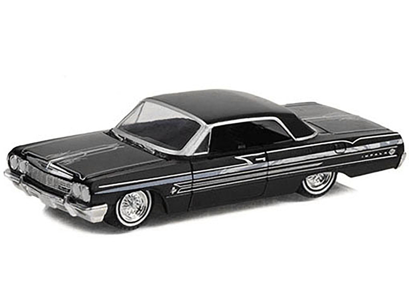1964 Chevrolet Bel Air Dark Gray Metallic and Silver
