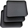 thumbnail image 4 of Juego de 3 zapateros, bandeja de goteo para zapatos hecha de plástico, tapete para zapatos pequeño tapete de goteo, bandeja para zapatos, bandeja para zapatos, bandeja de goteo 35x27x3 cm, 4 of 5