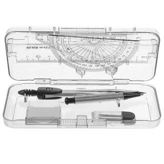12-Pack Student Metal Compass Set For Geometry - Includes Extra Lead Refills, Stainless Steel Drawing Tool