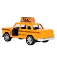 thumbnail image 3 of 1:32 Alloy Taxi Simulation Vehicle Model Toy, Exquisite Workmanship with Pull Back Function, Light and Music, Ideal  Children, Quality Plastic and Alloy Material, 3 of 7