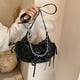 thumbnail image 3 of Likrtyny Bolso Hombro para Mujer Bolso Bandolera Acolchado Cuero PU Bolso Con Pajarita (Negro), 3 of 9
