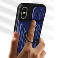 thumbnail image 6 of for iPhone XS / X Case with Camera Lens Slide Cover, Detachable Card Slot Holder Ring Kickstand, Support Magnet Car Mount, Heavy Duty Military Grade Protection Cover for iPhone XS / X, White, 6 of 15