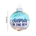 thumbnail image 2 of Tyidzon Beach Christmas Ornaments, 2D Beach Theme Decor 2.7 Inch Christmas Tree Ornaments, Hanging Ornaments for Xmas Tree Holiday Party Decorations, 2 of 6