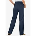 thumbnail image 2 of Woman Within Plus Size Petite Perfect All-Cotton Back-Elastic Denim Jeans, 2 of 6