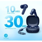 Soundcore by Anker P20i True Wireless Earbuds, 10mm Drivers with Big Bass, Bluetooth 5.3, 30H Long Playtime, Water-Resistant, 2 Mics for AI Clear Calls, 22 Preset EQs, Customization (Blue)