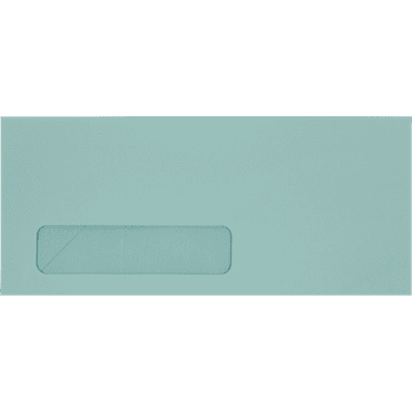 LUXPaper #10 Window Envelopes, 4 1/8 x 9 1/2, Pastel Blue, 50/Pack