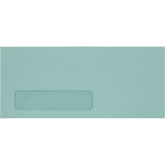 LUXPaper #10 Window Envelopes, 4 1/8 x 9 1/2, Pastel Blue, 1000/Pack