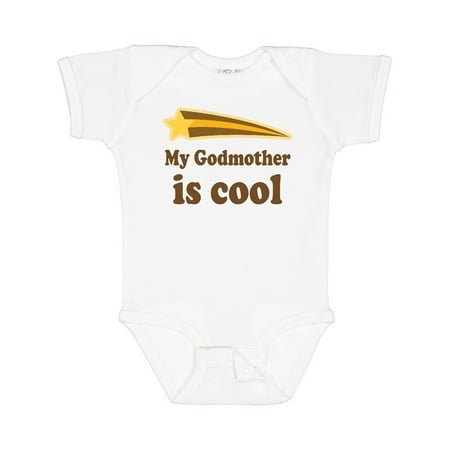 

Inktastic My Godmother is Cool Godson Gift Baby Boy Bodysuit