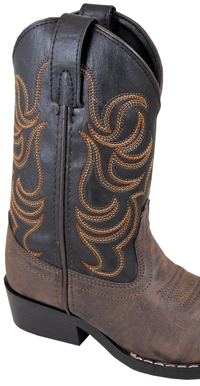 5M Smoky Mountain Toddler Boys Monterey Western Cowboy Boots Brown//Black