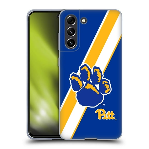 Head Case Designs Officially Licensed University Of Pittsburgh University Of Pittsburgh Stripes Soft Gel Case Compatible with Samsung Galaxy S21 FE 5G