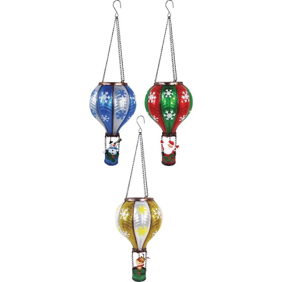 Alpine Corporation Metal Lantern with Shepherd's Hook - Solar LED Light - Red — Residential Use, Standard Application