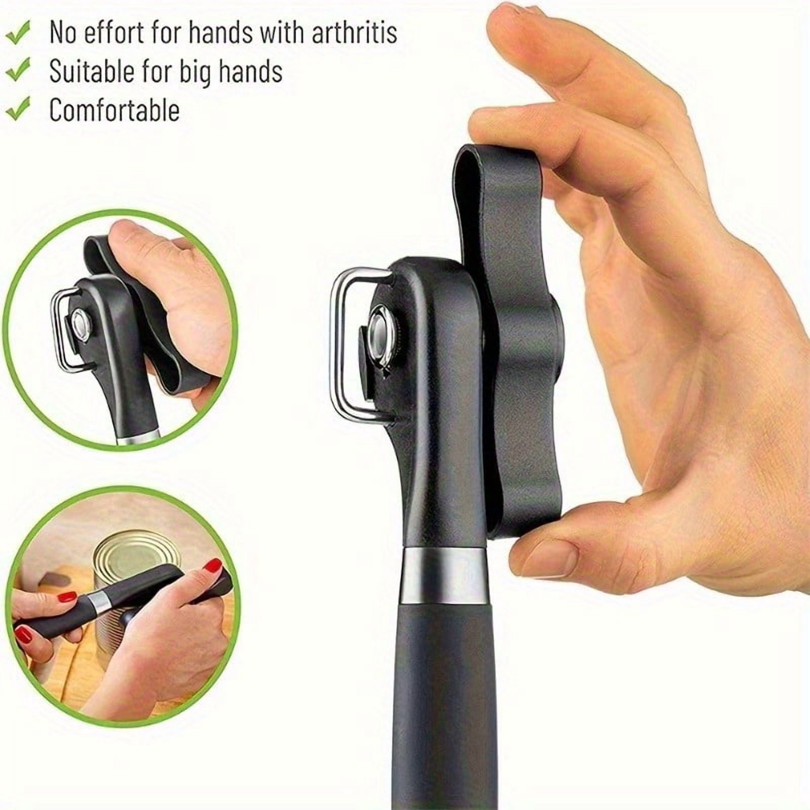 1pc Heavy-Duty Stainless Steel Manual Can Opener, Featuring an Adjustable And Non-Slip Handle - Suitable for Commercial And Residential Use, Equipped with a Lever Mechanism