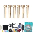 thumbnail image 4 of 50Pcs Guitar Accessories Kit Strings Picks Capo Finger Cot Tuner Restring Tool Set, 4 of 12