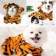thumbnail image 2 of Dog Tiger Halloween Costume Cat Hoodie with Bunny Ears and Tail Puppy Warm Hoodie Pet Winter Clothes for Small and Medium Dogs and Kittens (B, M), 2 of 4