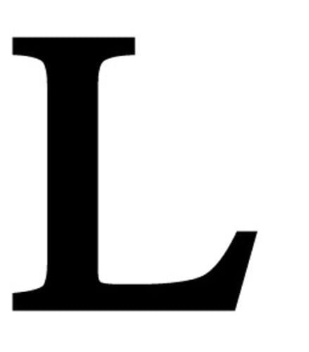 Metal letter L with Name