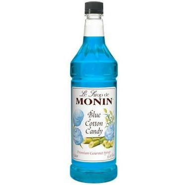 Monin Blue Cotton Candy Syrup 1 ltr plastic bottle
