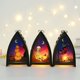 thumbnail image 1 of 3 piezas de linterna de Halloween, triángulo, atmósfera de terror, luces LED portátiles para dormitorio, jardín, árbol, carnaval, bar, centro comercial, decoración, atmósfera, candelabro, decoración kaili Sencillez, 1 of 5