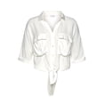 thumbnail image 4 of LASCANA Women's Tie Front Blouse Shirt Buttons, 4 of 5
