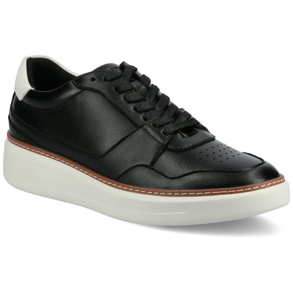 Vance Mens Hustle Perforated Low Top Court Sneaker