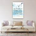 thumbnail image 4 of Bible Verse Wall Art Beach Wall Art Blue Sky John 14 27 Posters Aesthetic Canvas Artwork Prints For Living Room Framed 16×24 in, 4 of 5