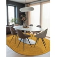 thumbnail image 3 of Beautiful Indian Handmade Braided Pure Yellow Jute Area Rug Size - 2.3 x 4 Feet Oval (69 cm x 122 cm), 3 of 5
