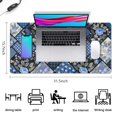 thumbnail image 5 of Long Mouse Pads for Desk,Pioneer Flower Floral Print Pattern Desk Mats on Top Of Desks, Desk Mouse Pad Extra Large with 3mm Non-Slip Base and Stitched Edge for Gaming,Office,Work,Home 31.5"x15.7", 5 of 6
