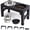 Black, variant on Heeyoo Adjustable Height Plastic Elevated Bowl with 2 Stainless Steel Dog Bowls for Dogs, Black