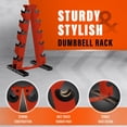 thumbnail image 3 of Metal A Frame Dumbbell Weight Rack 5 Tiers Red, 3 of 6