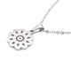 thumbnail image 1 of Hombres mujeres joyas de plata de acero inoxidable flor colgante collar de cadena Sunnimix Collar de la manera de los hombres, 1 of 4