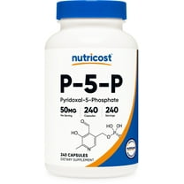 Nutricost P5P Vitamin B6 Supplement 50mg, 240 Capsules (Pyridoxal-5-Phosphate)