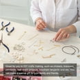 thumbnail image 6 of 120Pack Slide on End Clasps, 35mm Tube Ball Bead Slider Crimp Ends, Silver White, 6 of 6