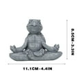 thumbnail image 3 of YOHAVEN Meditating Yoga Statue Zen Garden Frog Figurines Home Garden Office Desk Holiday Christmas Decorations Gift Ideas for Women Mom Seasonal Christmas Gifts Thanksgiving Birthday, 3 of 5