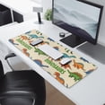 thumbnail image 2 of Long Mouse Pads for Desk,Beige Cartoon Dinosaurs Pattern Desk Mats on Top Of Desks, Desk Mouse Pad Extra Large with 3mm Non-Slip Base and Stitched Edge for Gaming,Office,Work,Home 31.5"x11.8", 2 of 6