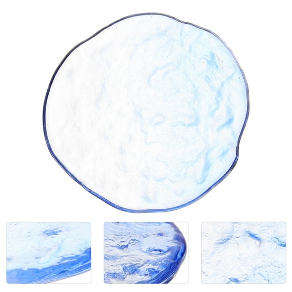 FRCOLOR Ring Tray Jewelry Dish 11.00X10.50X1.00CM Sky-blue