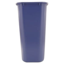 Rubbermaid Commercial Deskside Recycling Container with Symbol, Large, 41.25 qt, Plastic, Blue