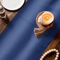 thumbnail image 3 of Navy Blue Ombre Table Runner 90 Inches, Farmhouse Blue Gradient Color Aesthetic Bed Runner Dresser Scarves Tabletop for Indoor Outdoor Parties/Ceremony/Banquet, 13" x 90", 3 of 9